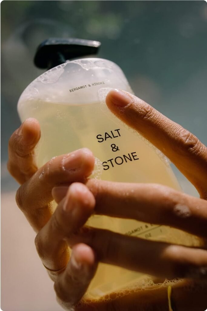 Salt  Stone Antioxidant-Rich Body Wash | Cleanse, Nourish  Soften Skin with Niacinamide  Hyaluronic Acid | Free From Parabens, Sulfates  Phthalates