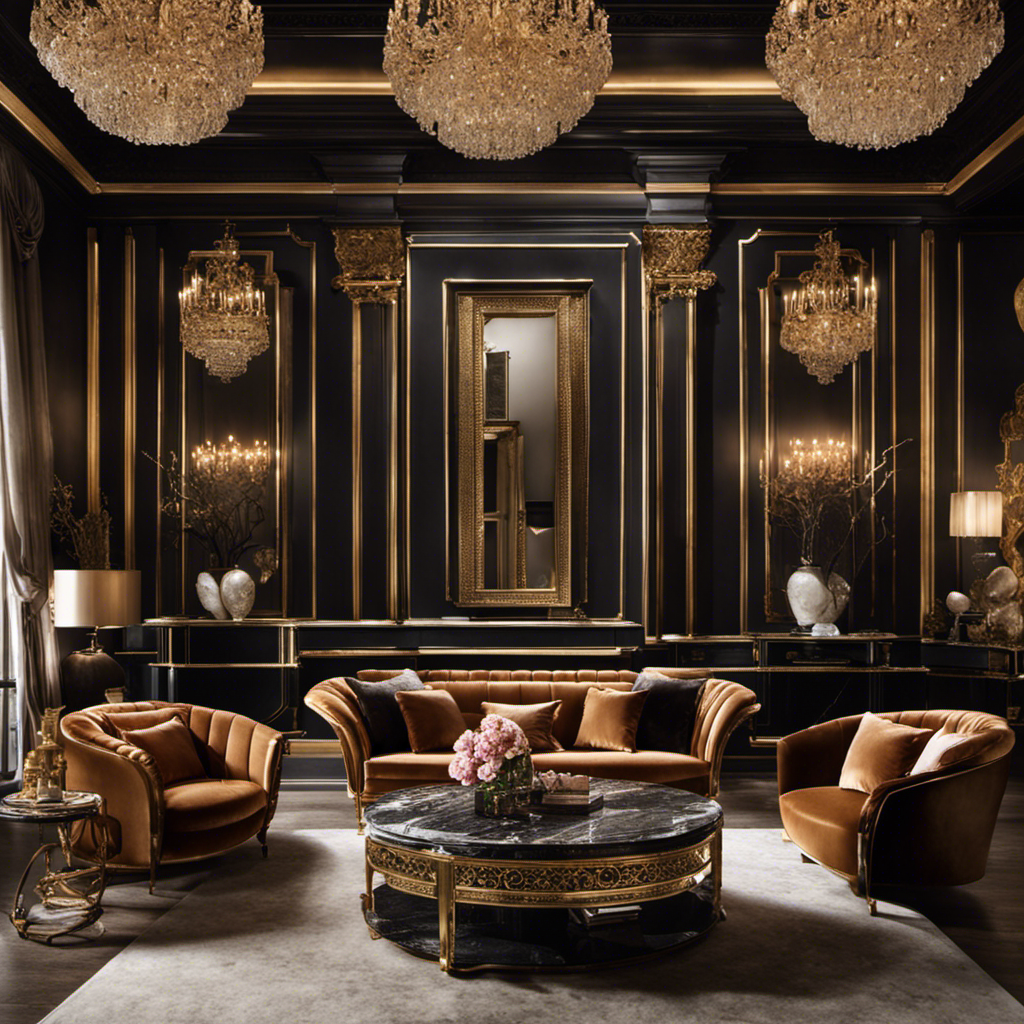 An image showcasing the opulent elegance of Italian furniture brands