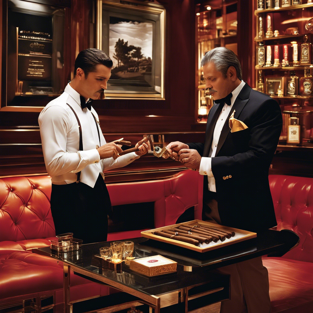 An image that captures the essence of cigar lounge etiquette when it comes to bringing your own cigar