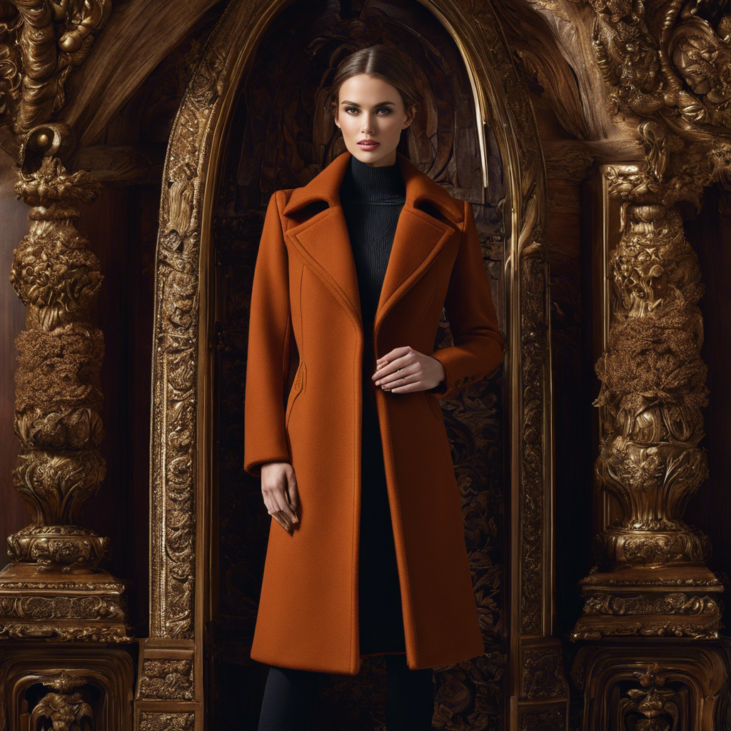 An image showcasing the opulence of luxurious wool-blend coats for our blog post on designer winter coats