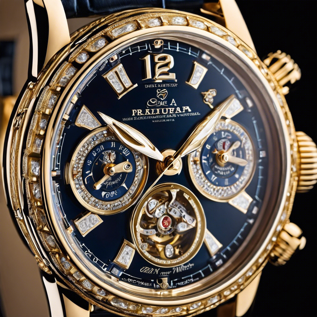 An image showcasing an exquisite display of rare and collectible luxury watches