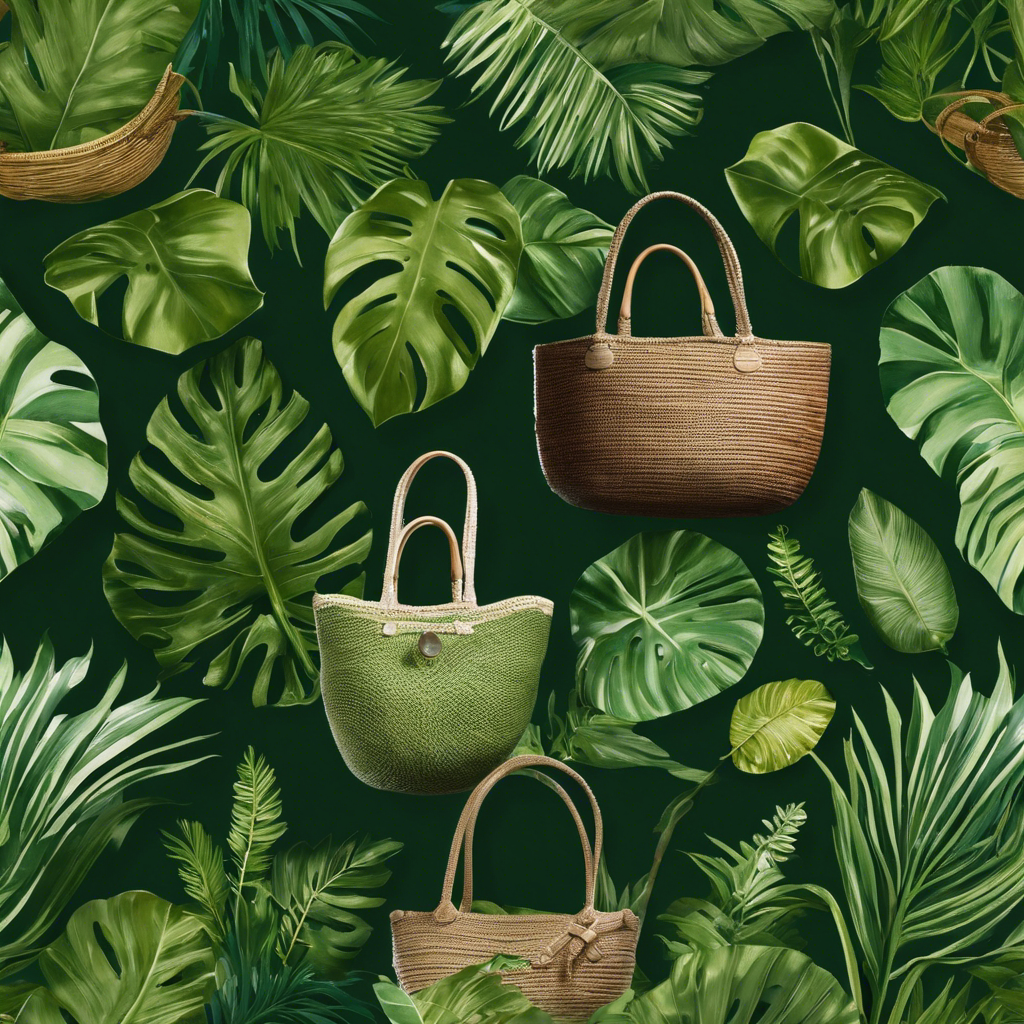 An image that portrays a stylish individual carefully selecting ethically-sourced, artisan-made accessories against a backdrop of lush greenery, symbolizing the power of conscious consumerism in shaping a sustainable future